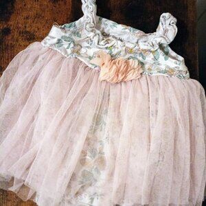 Floral print, tutu, onesie- size 6-9 months